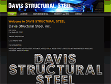 Tablet Screenshot of davisstructuralsteel.com